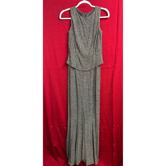 Scott McClintock Dresses & Skirts - SCOTT MCCLINTOCK Millennium 2000 Beaded Tank Dress Maxi Skirt Gown Size 6